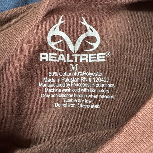 Realtree Brown Logo T-Shirt - Size Medium - Picture 4 of 6